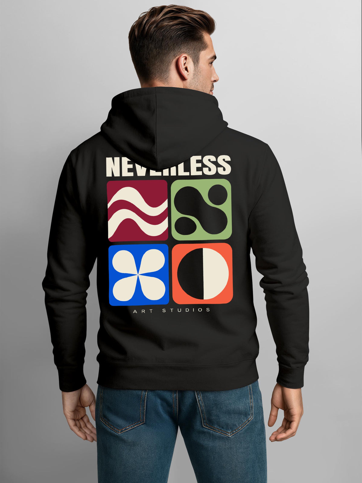 [AI generated] schwarz slim-fit