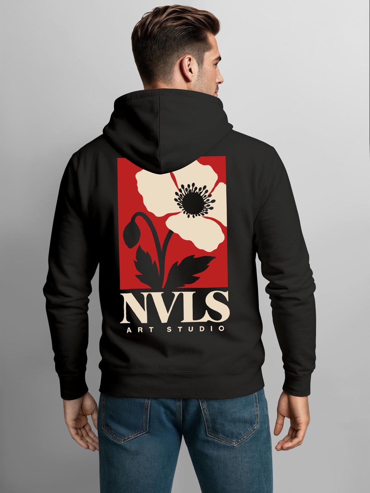 [AI generated] schwarz slim-fit