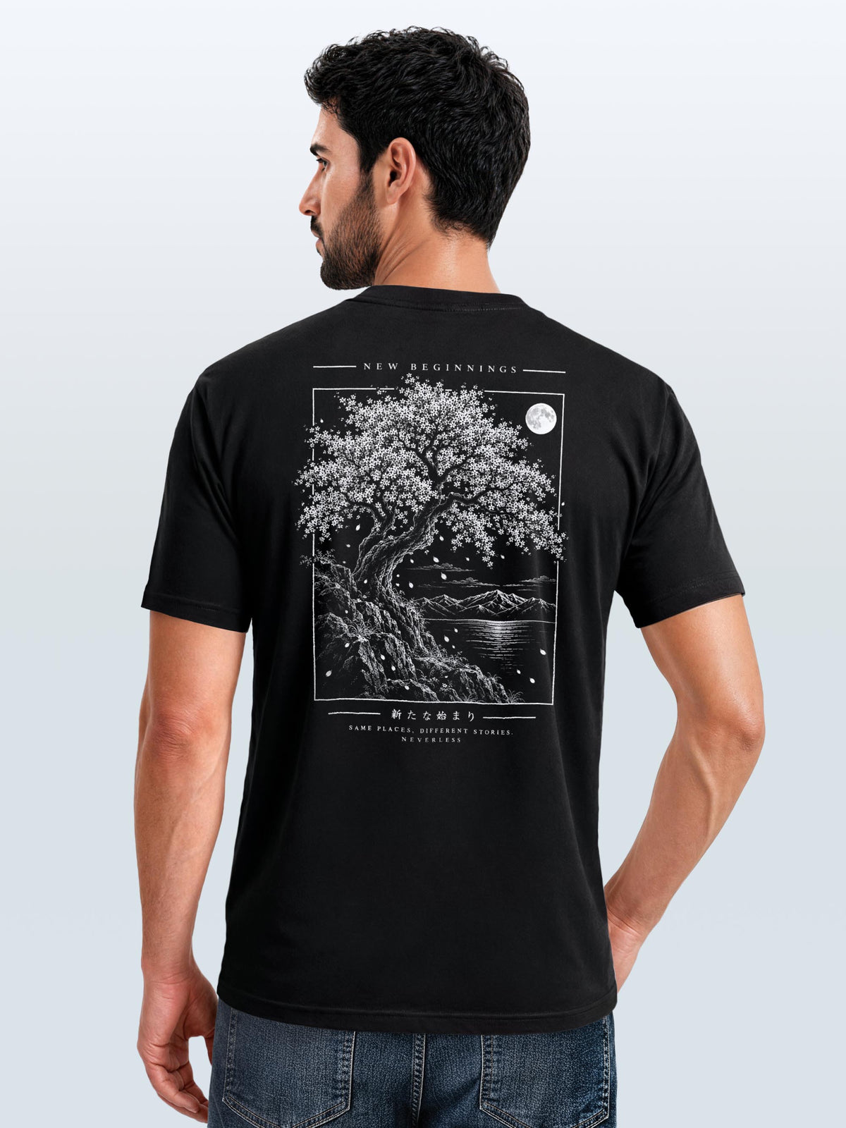 [AI generated] schwarz slim-fit