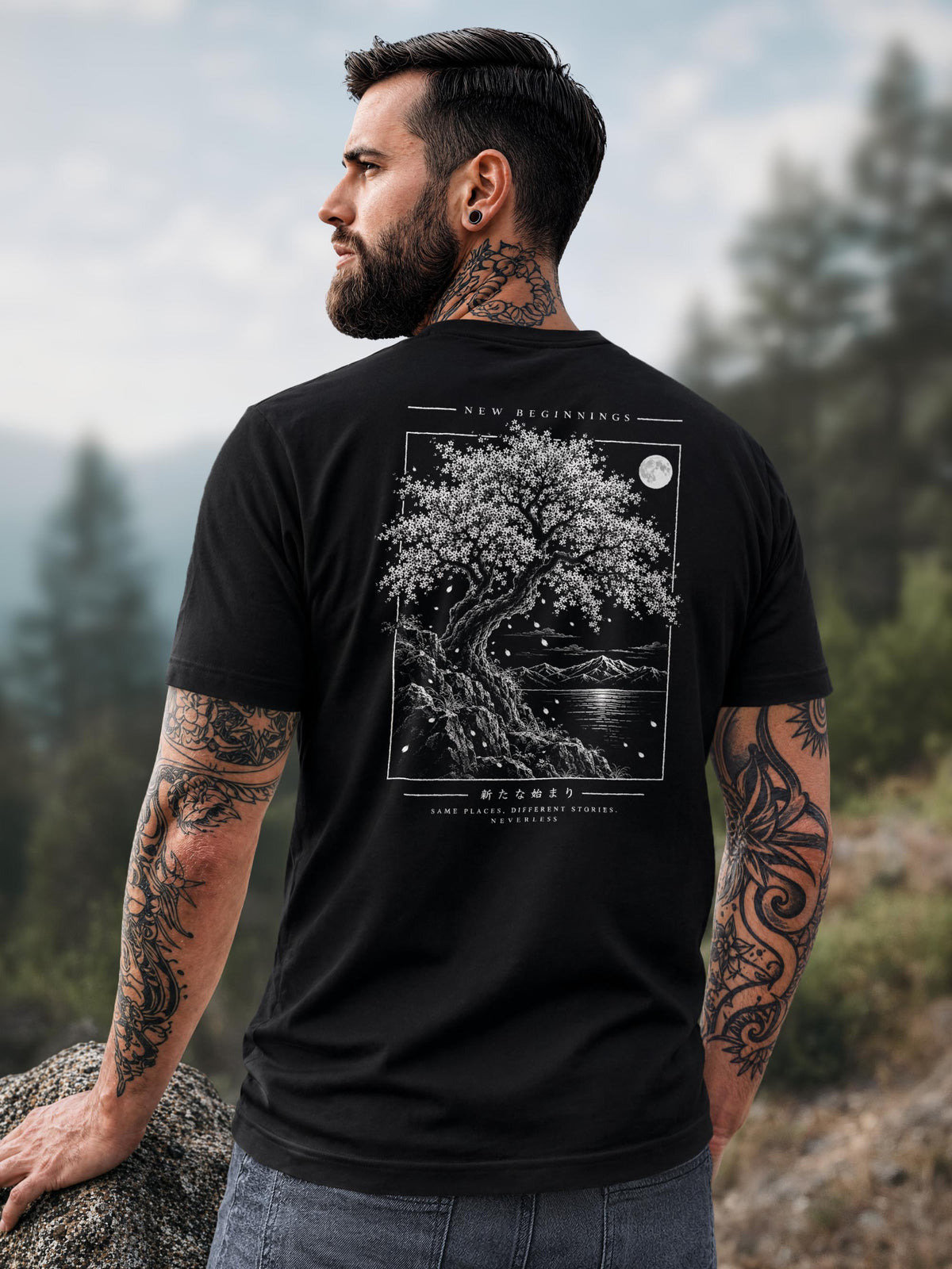 [AI generated] schwarz slim-fit