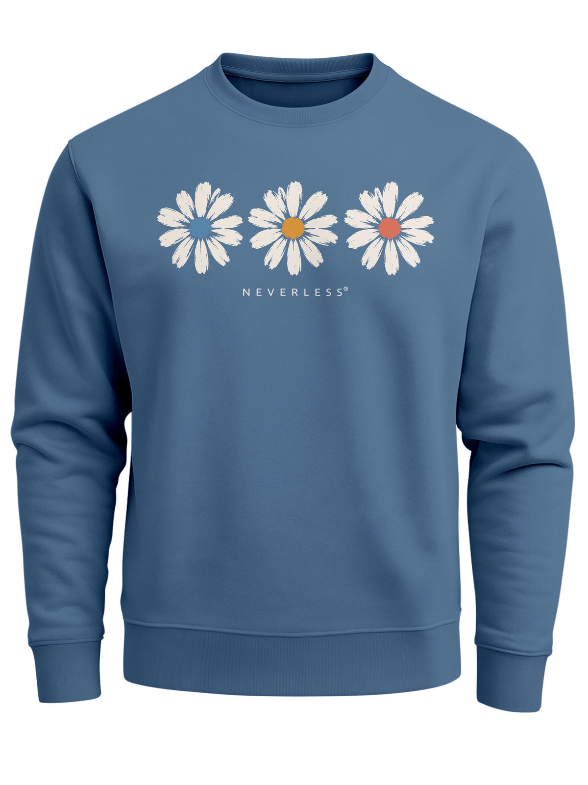 [AI generated] indigo blue slim-fit
