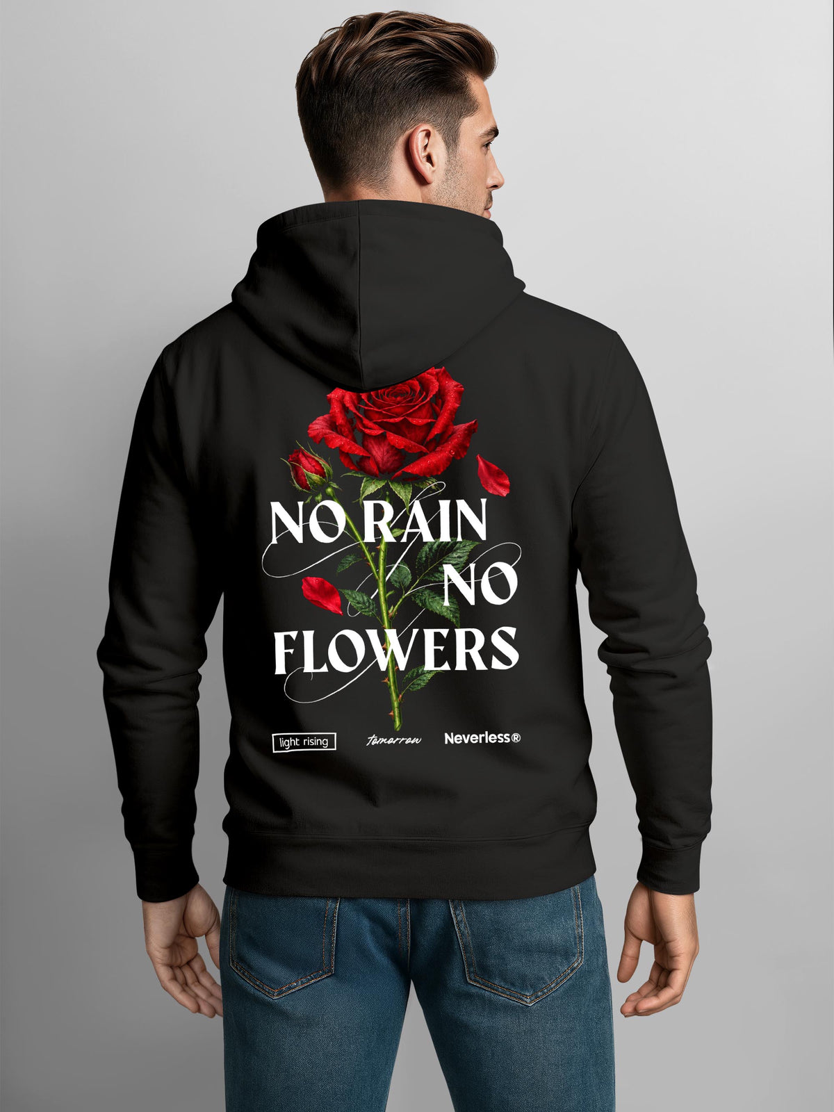 [AI generated] schwarz slim-fit