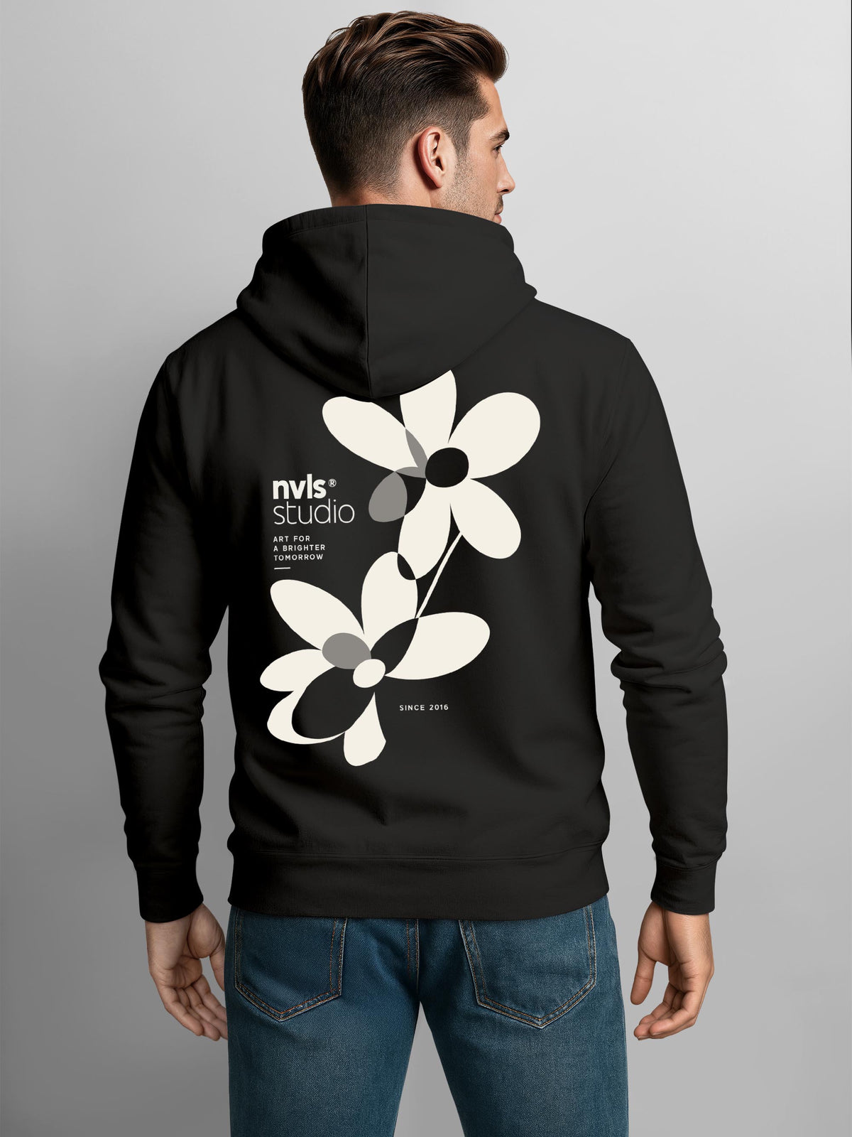 [AI generated] schwarz slim-fit