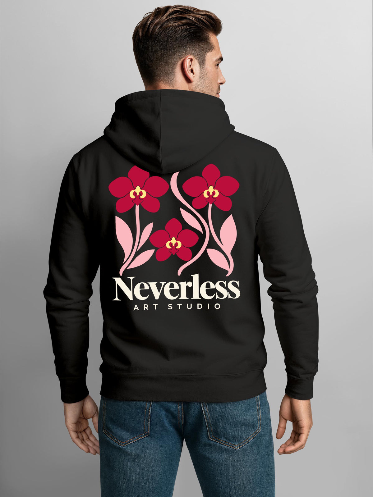 [AI generated] schwarz slim-fit