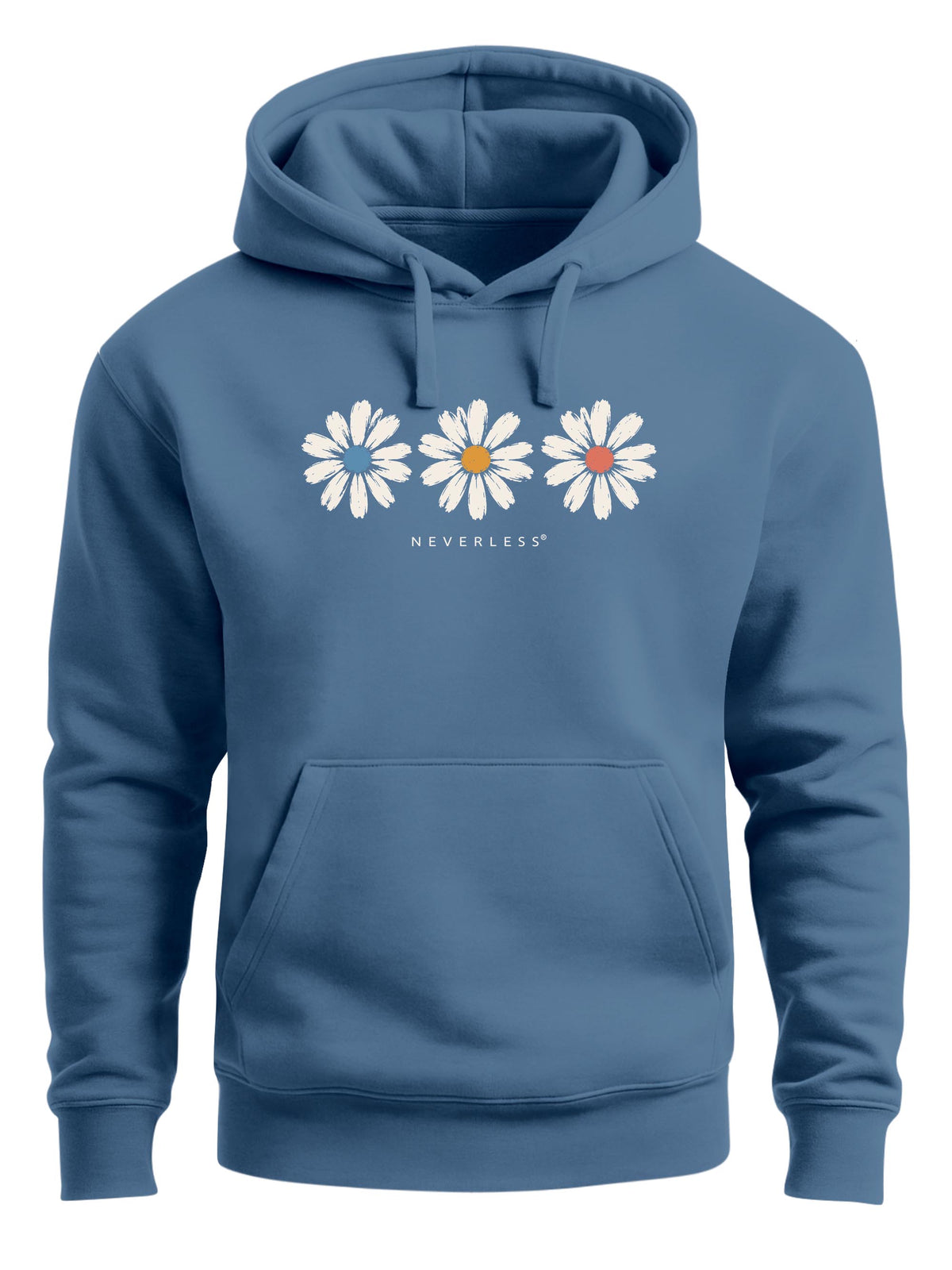 [AI generated] indigo blue slim-fit