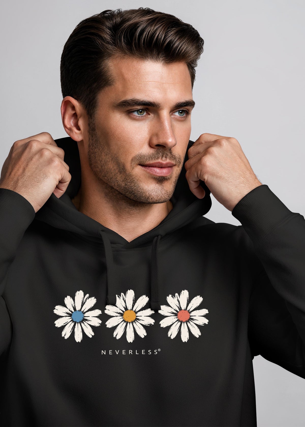 [AI generated] schwarz slim-fit