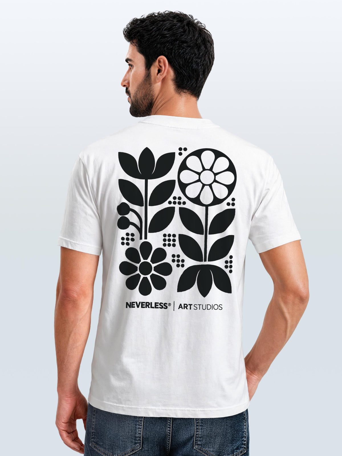 [AI generated] weiß slim-fit