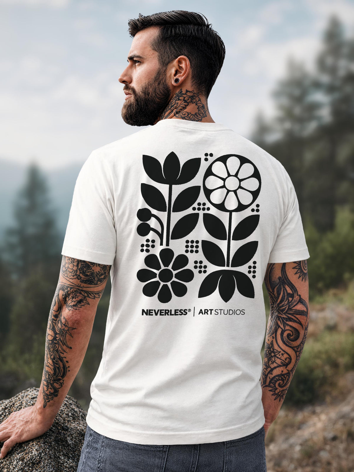 [AI generated] weiß slim-fit
