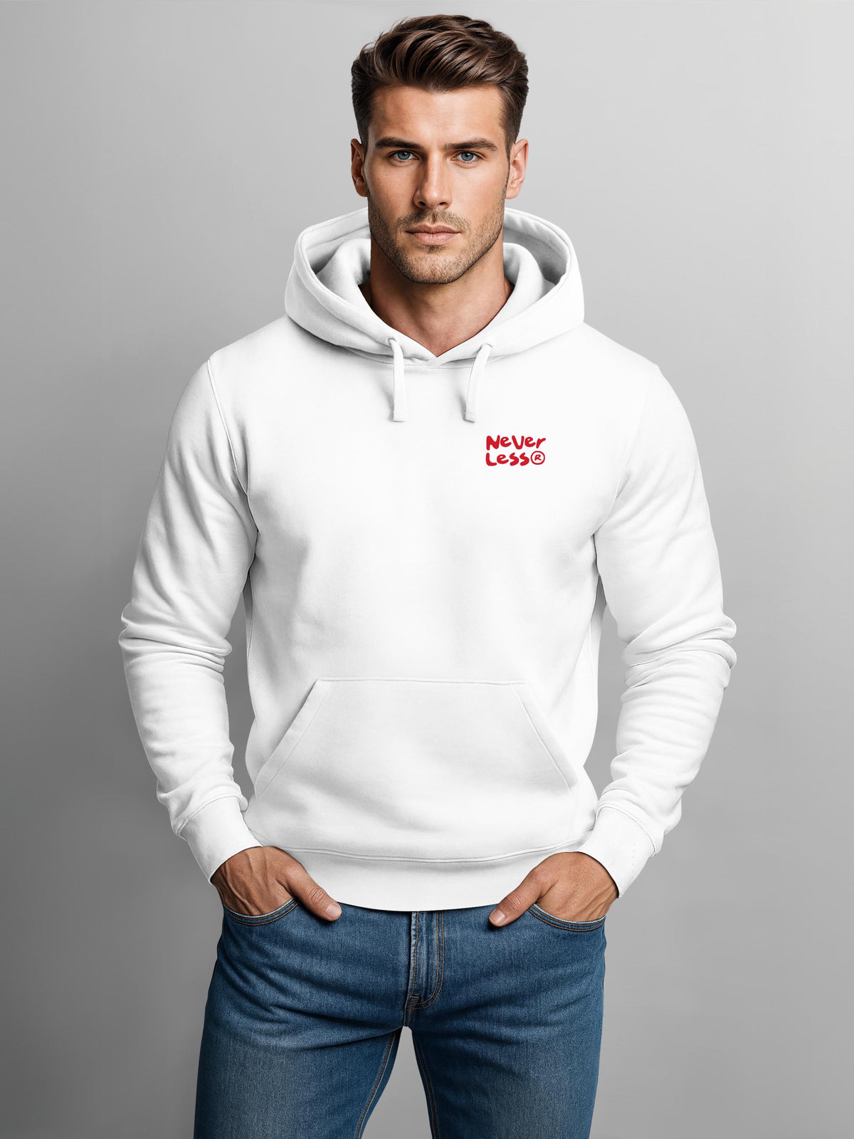 [AI generated] weiß slim fit
