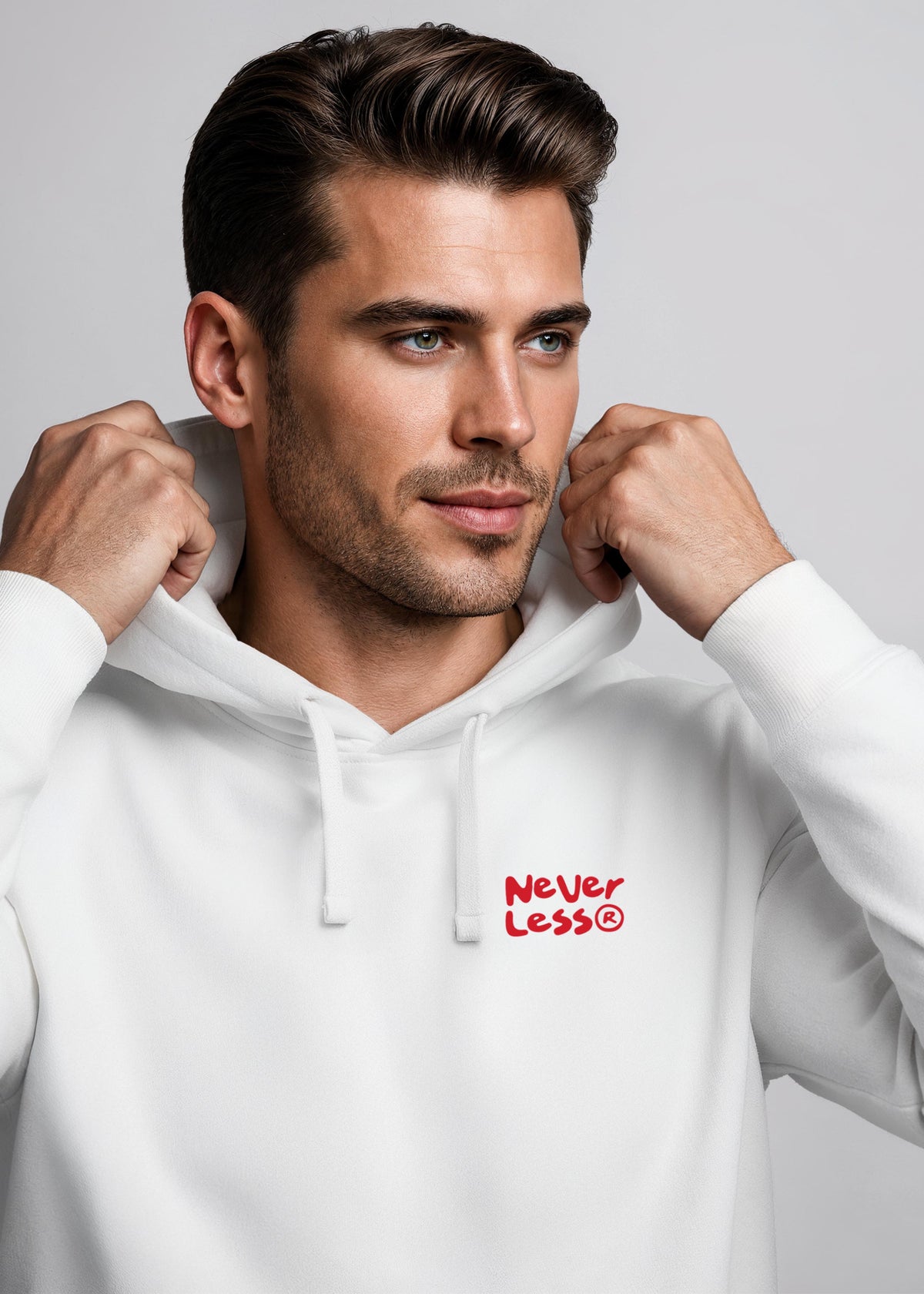 [AI generated] weiß slim fit