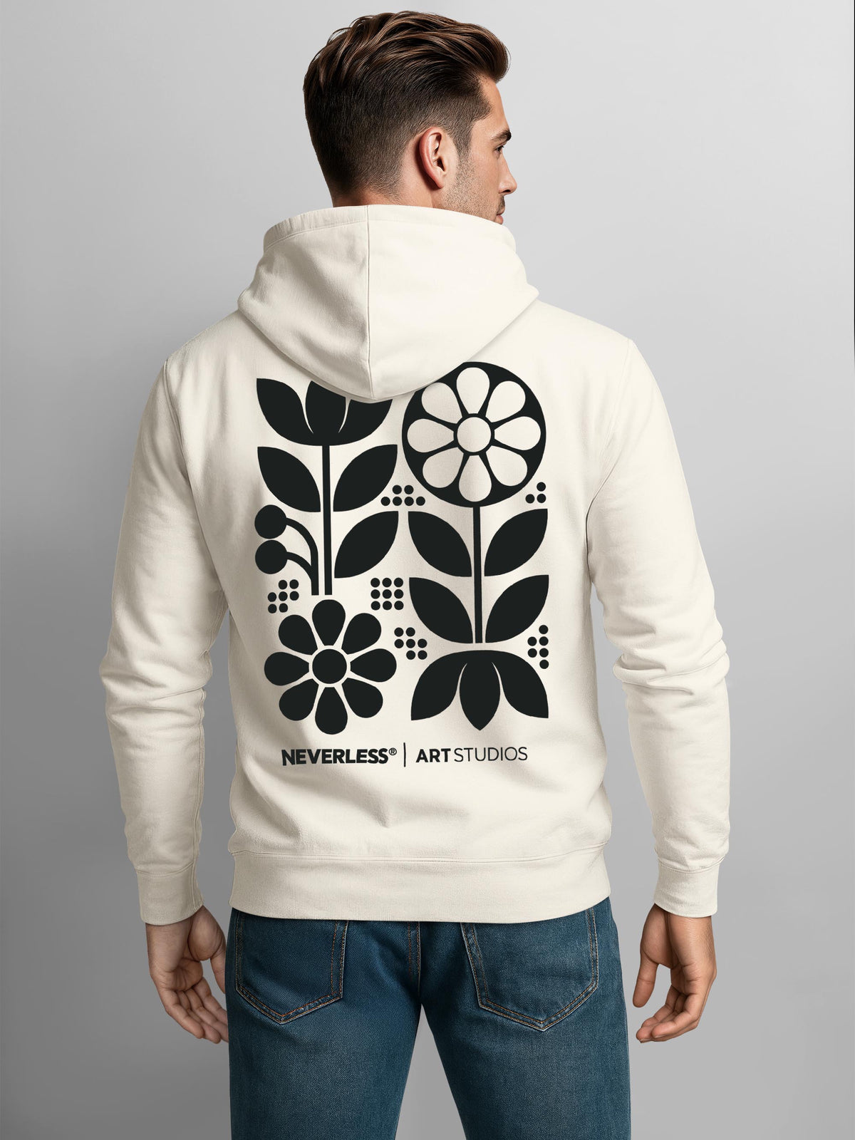 [AI generated] urban grey slim-fit