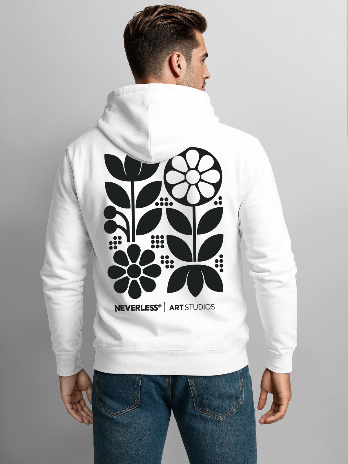 [AI generated] weiß slim-fit
