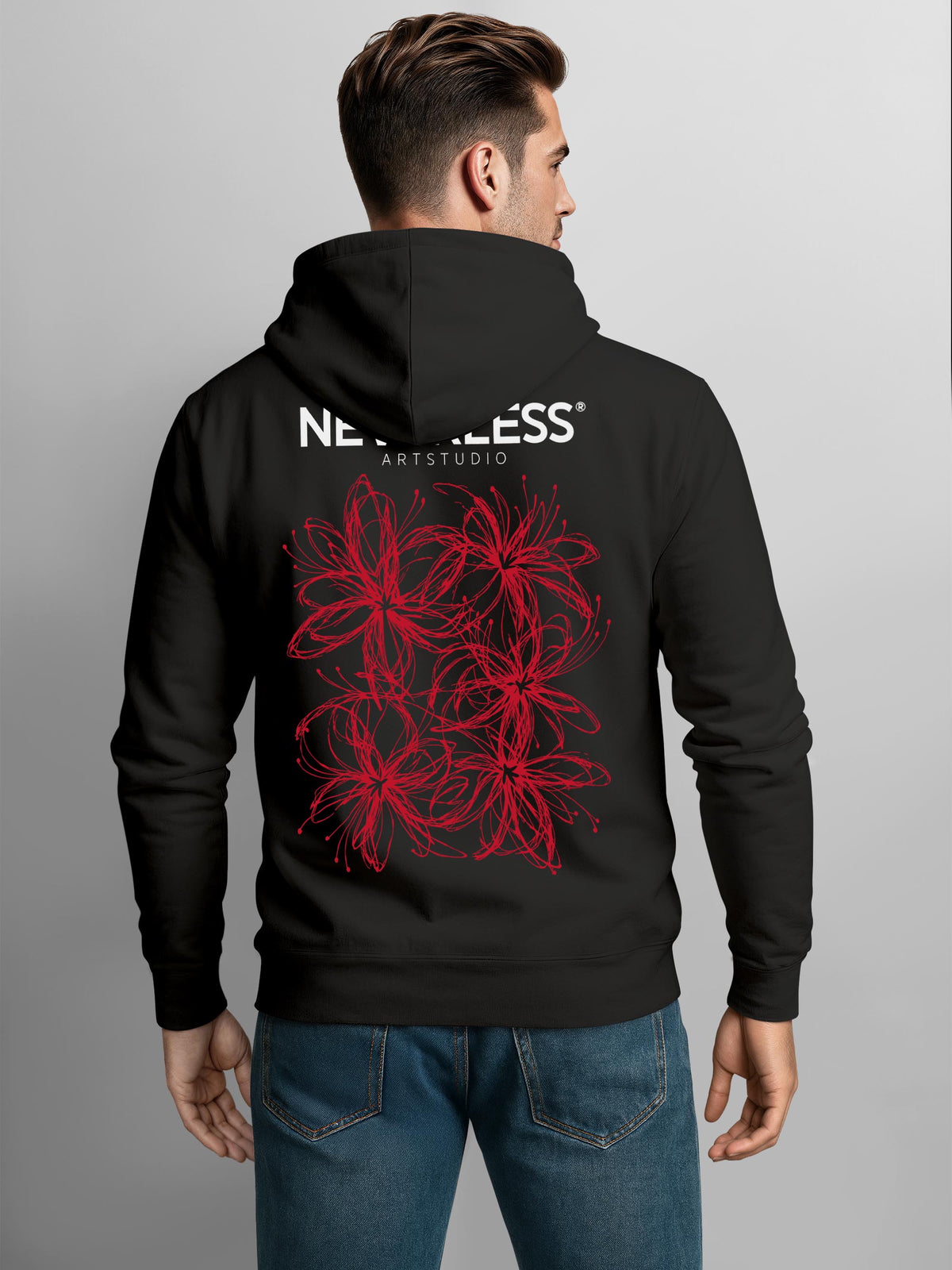 [AI generated] schwarz slim-fit