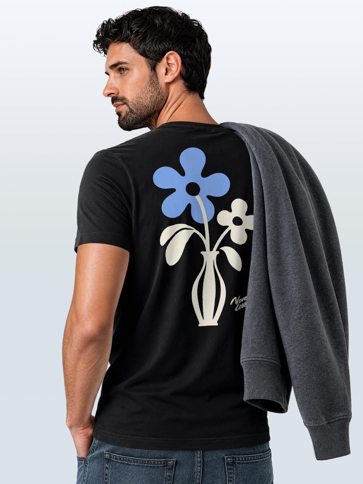 [AI generated] schwarz slim-fit