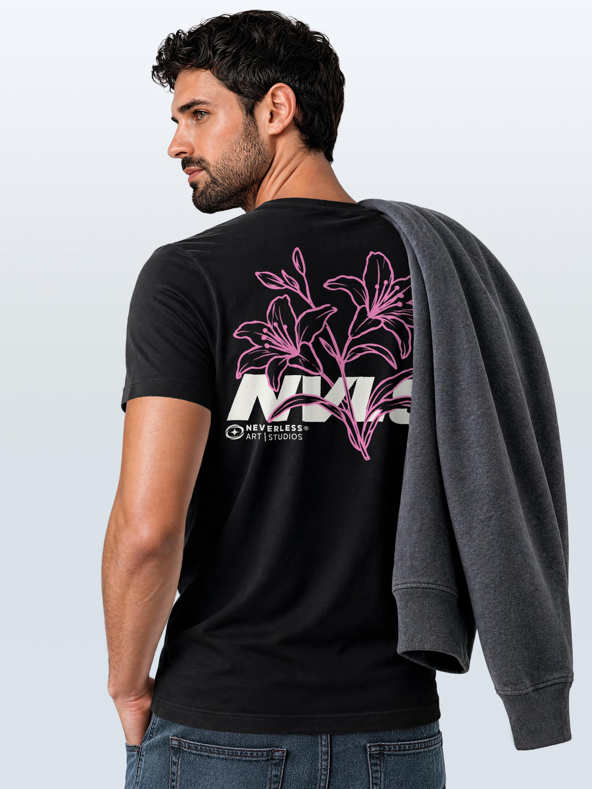 [AI generated] schwarz slim-fit