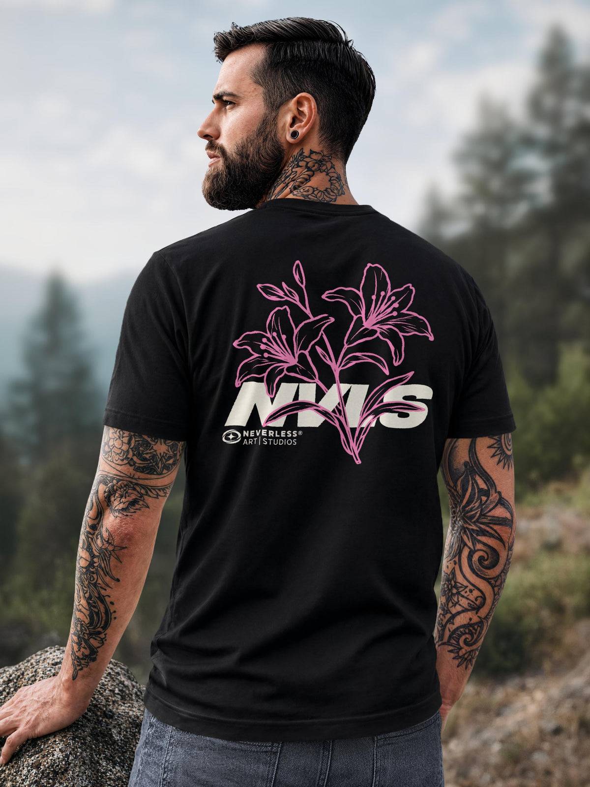 [AI generated] schwarz slim-fit