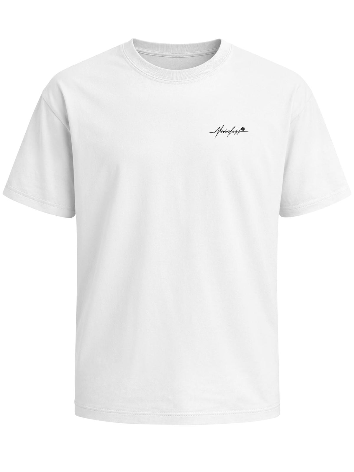 [AI generated] weiß relaxed-fit