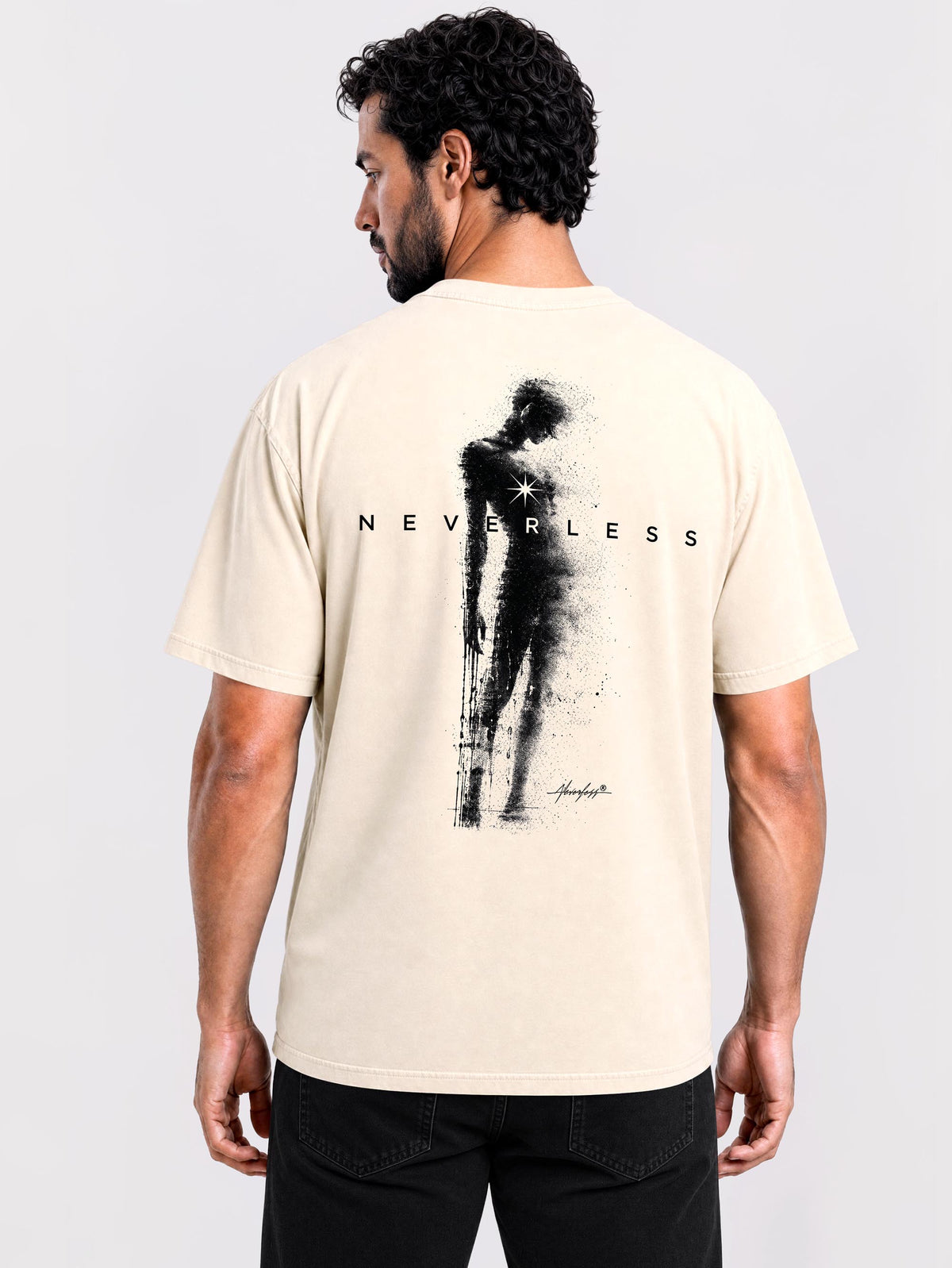 [AI generated] hell-beige relaxed-fit