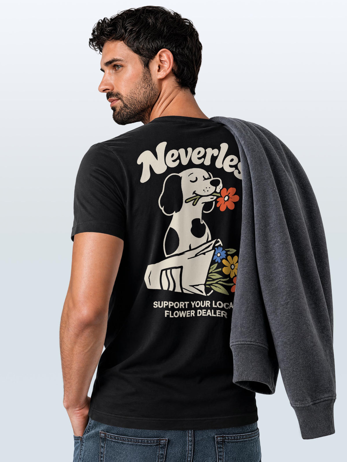 [AI generated] schwarz slim-fit