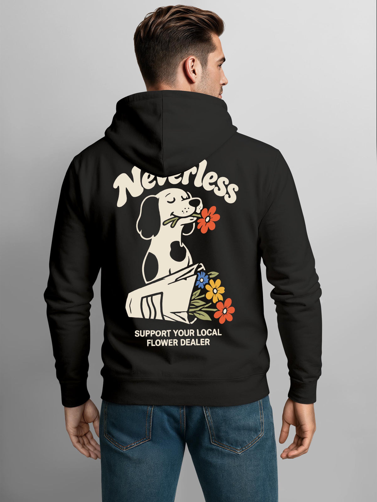 [AI generated] schwarz slim-fit