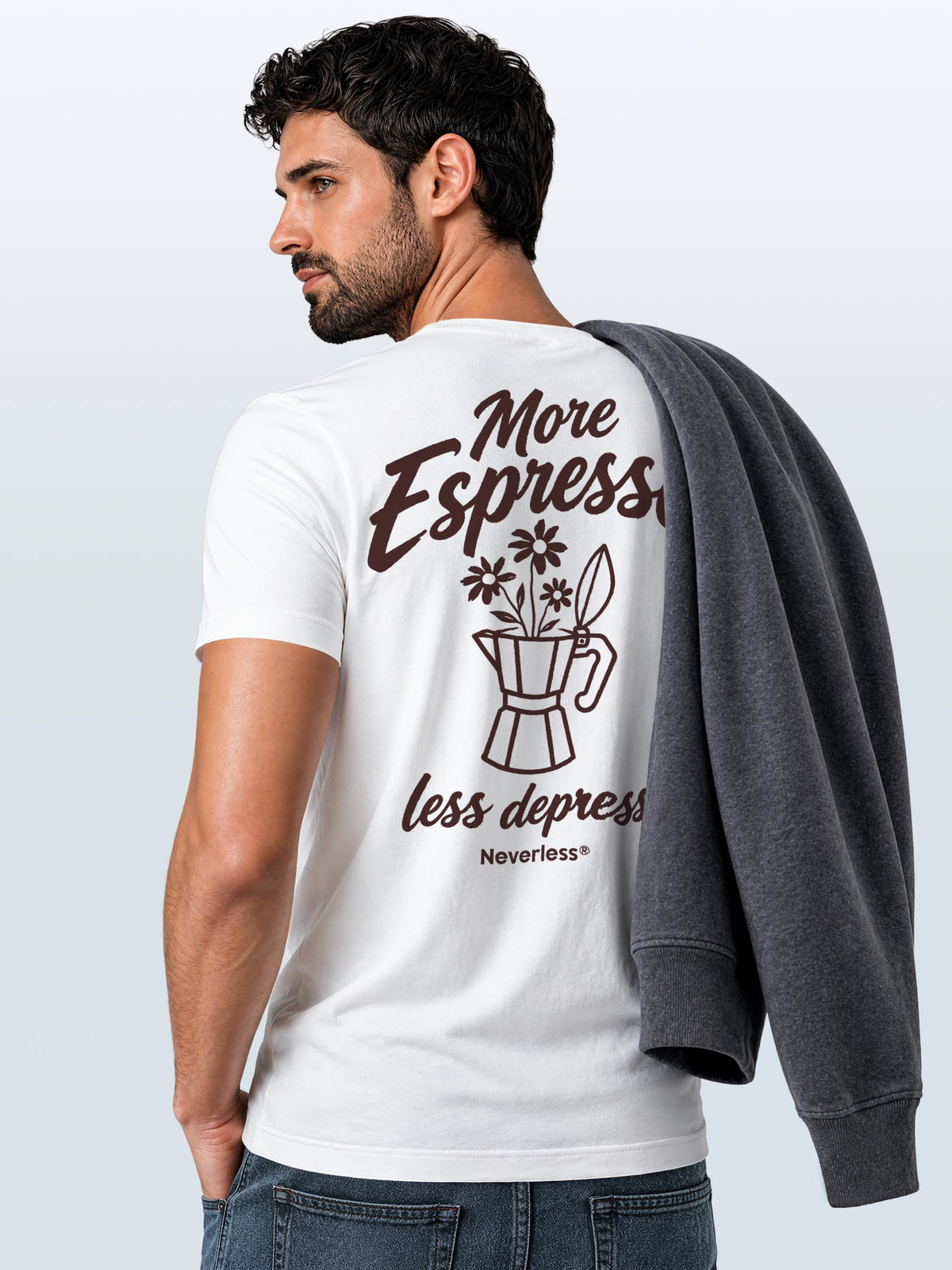 [AI generated] weiß slim-fit