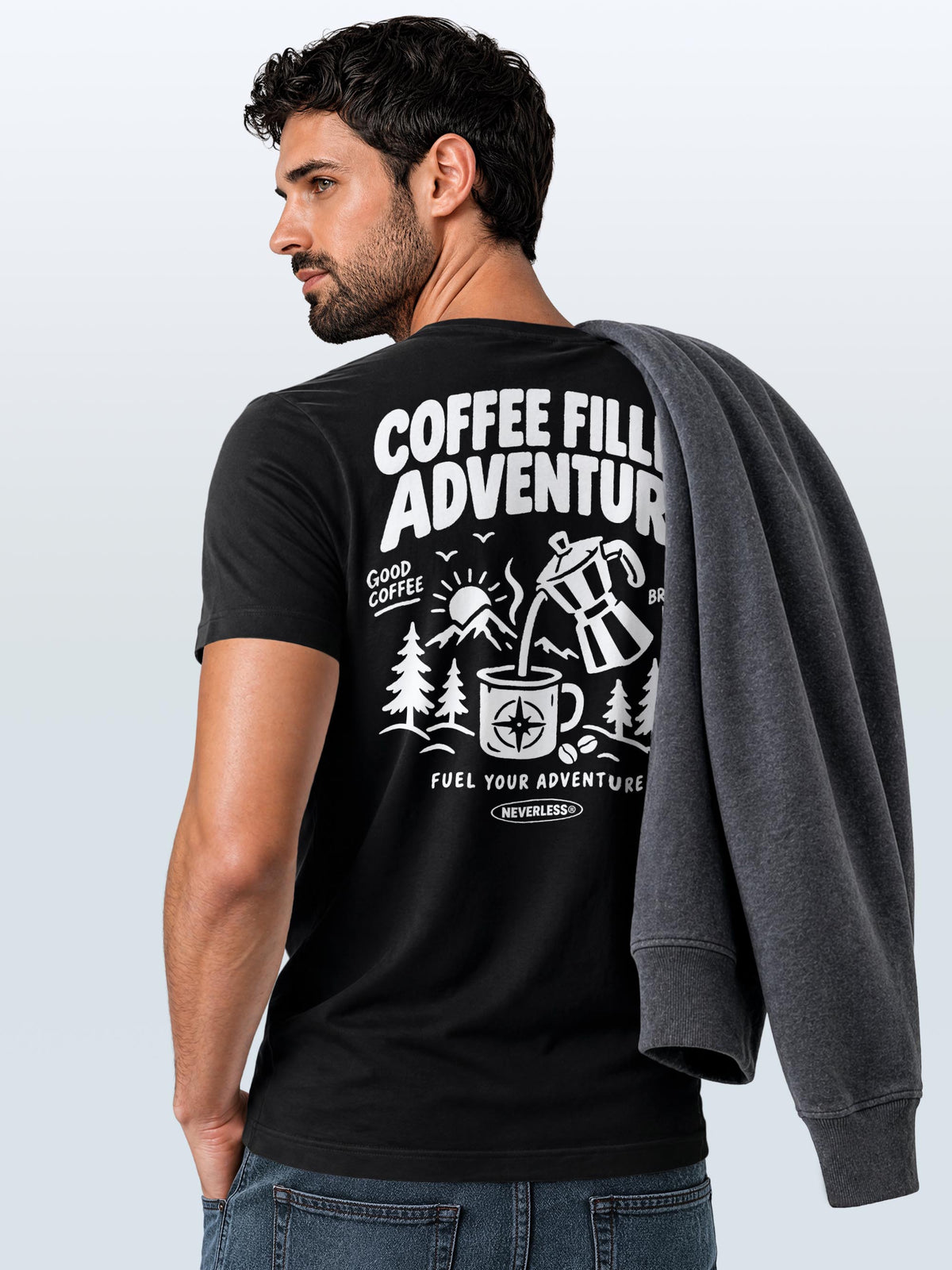 [AI generated] schwarz slim-fit