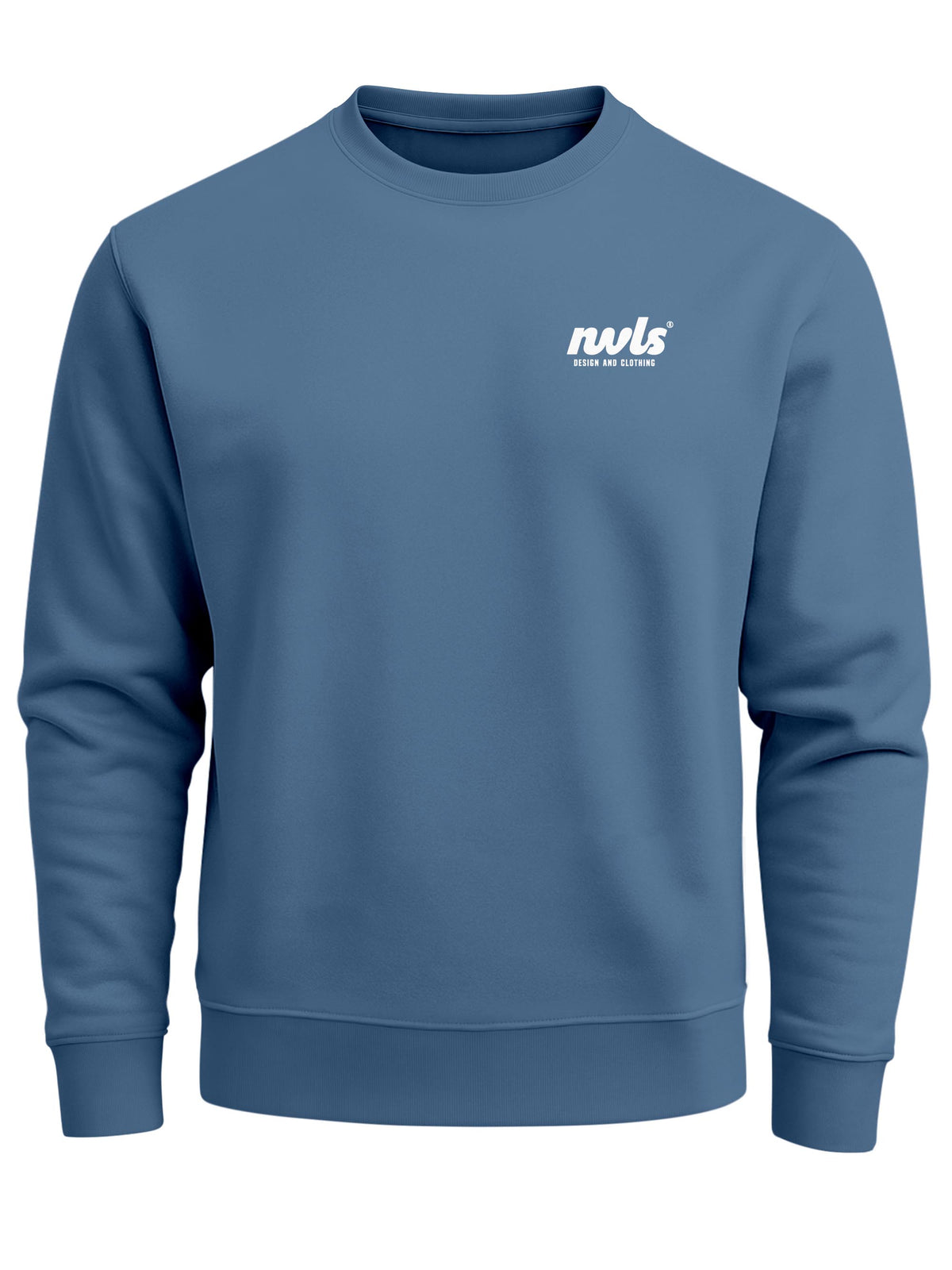 [AI generated] indigo blue slim-fit