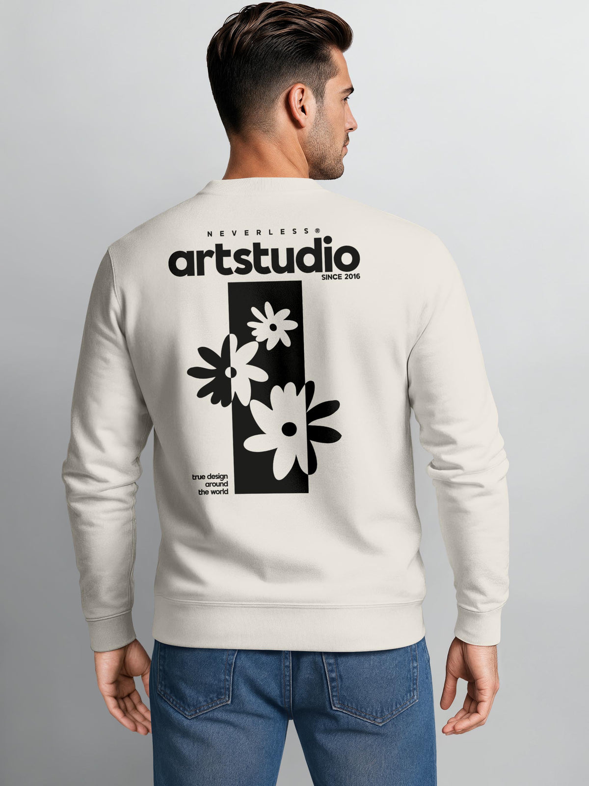 [AI generated] urban grey slim-fit
