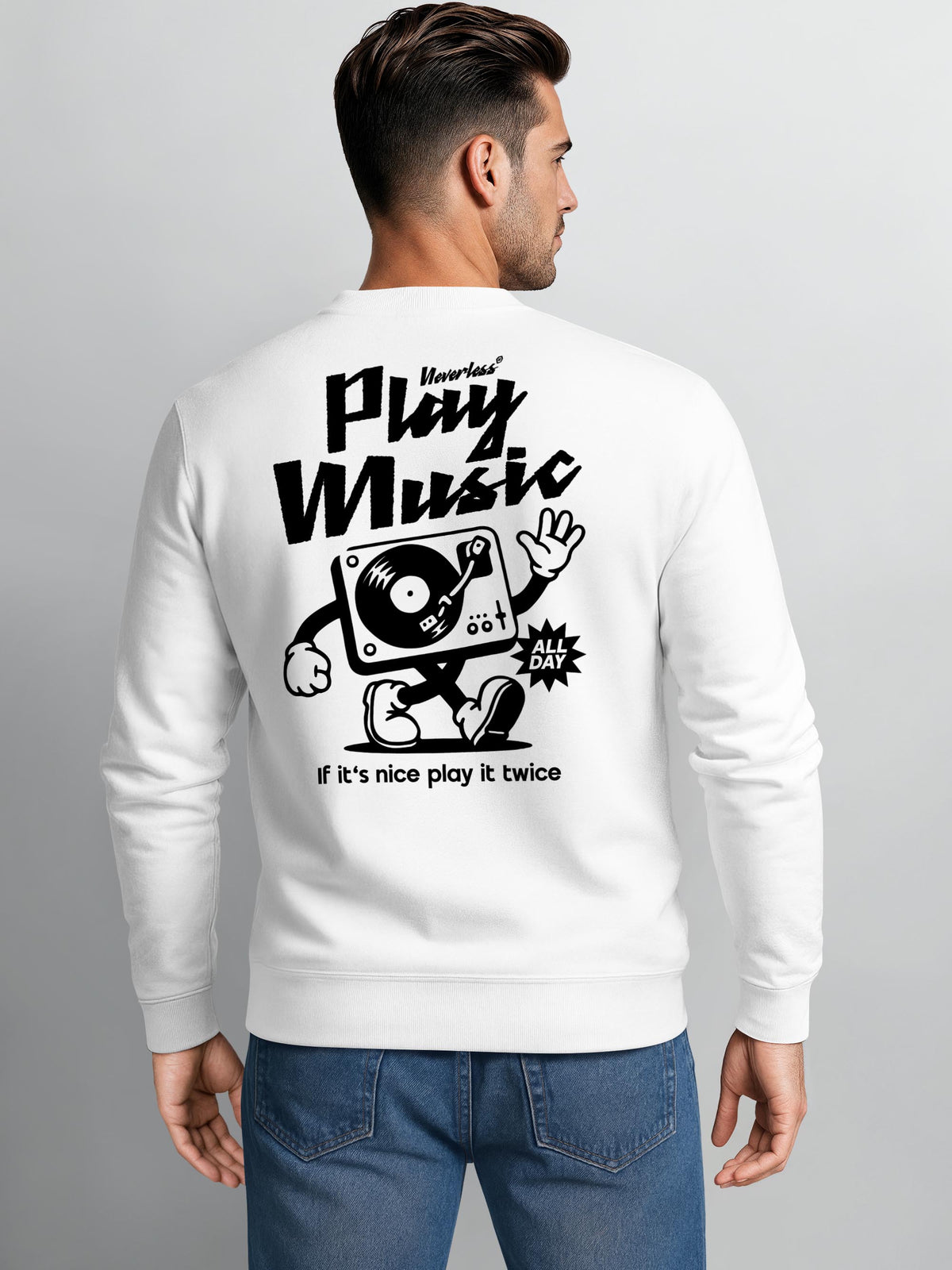 [AI generated] weiß slim-fit