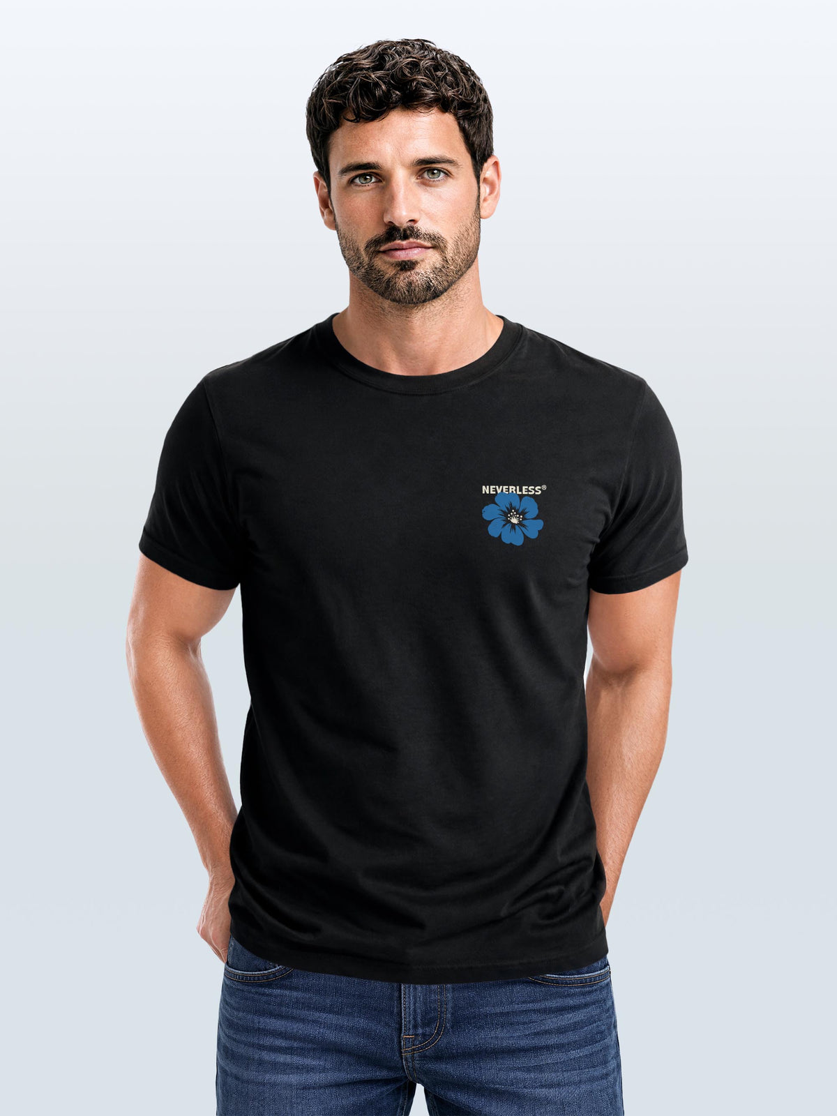 [AI generated] schwarz slim-fit