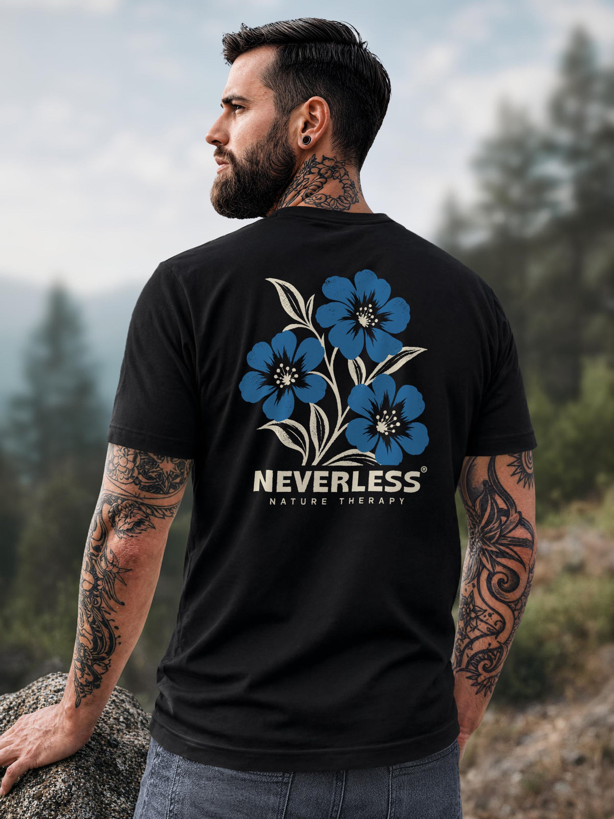 [AI generated] schwarz slim-fit