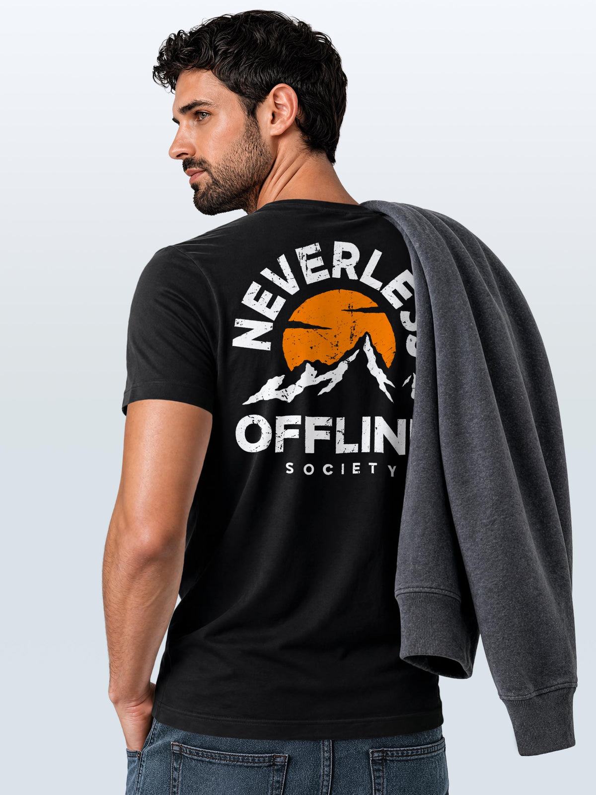 [AI generated] schwarz slim-fit