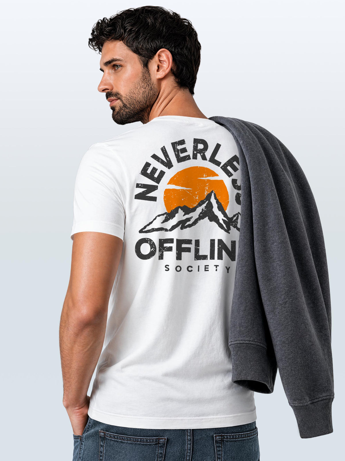 [AI generated] weiß slim-fit