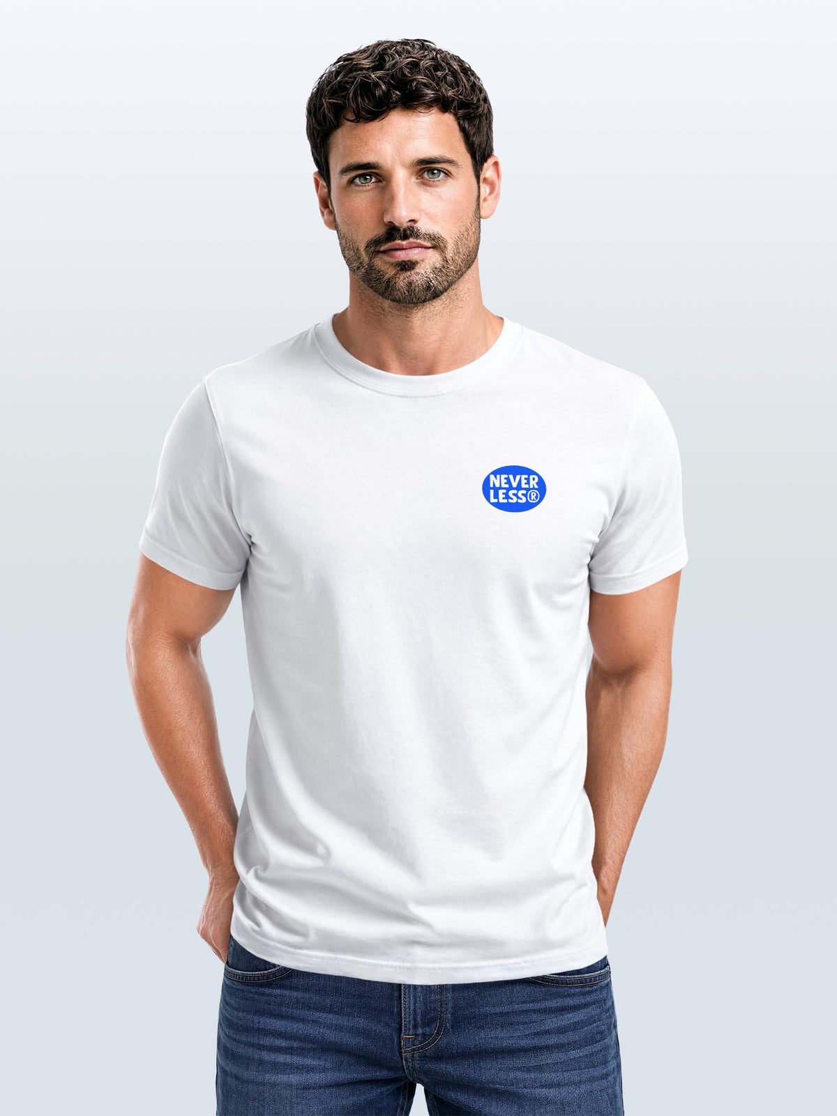 [AI generated] weiß slim-fit