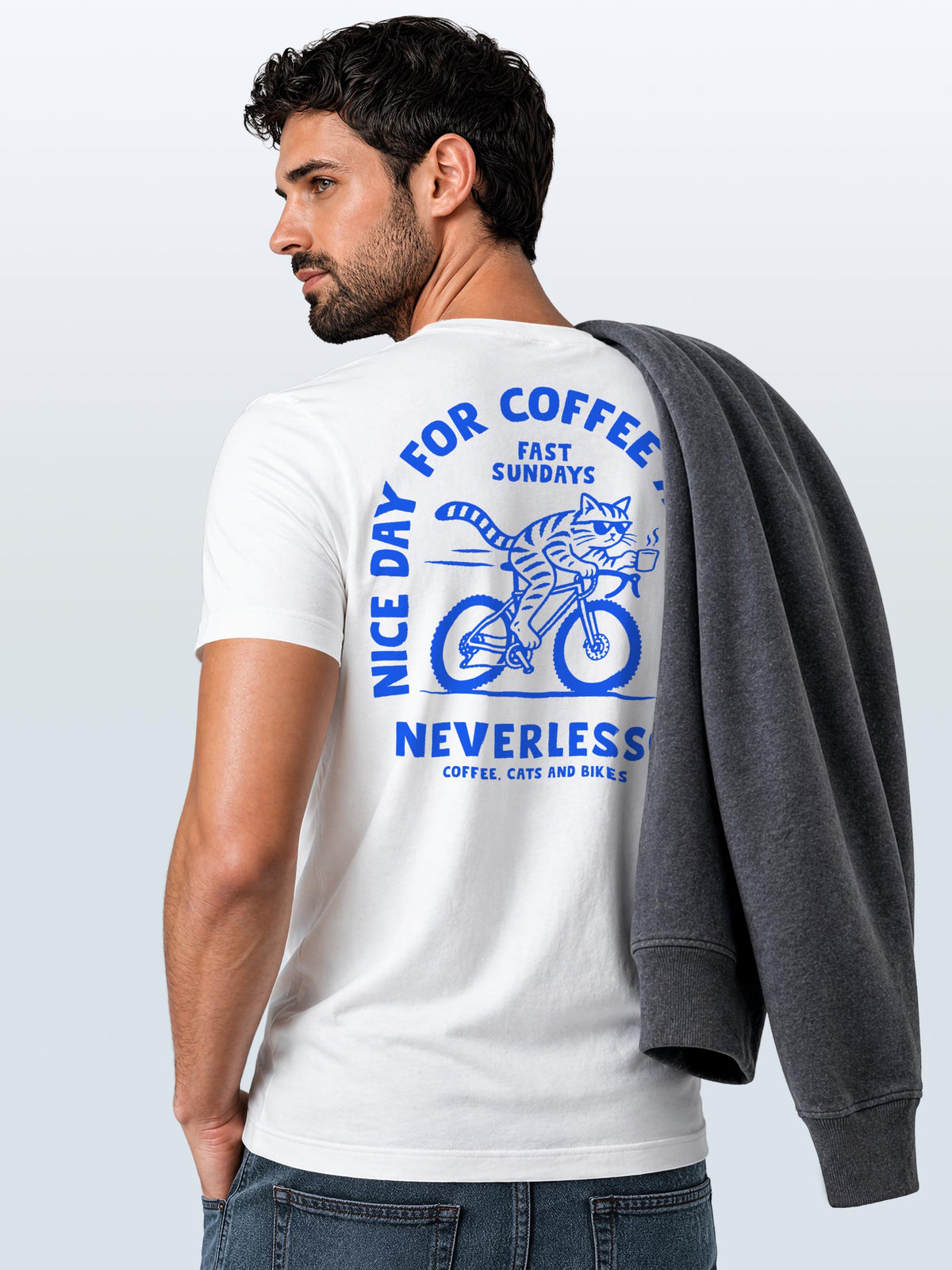 [AI generated] weiß slim-fit