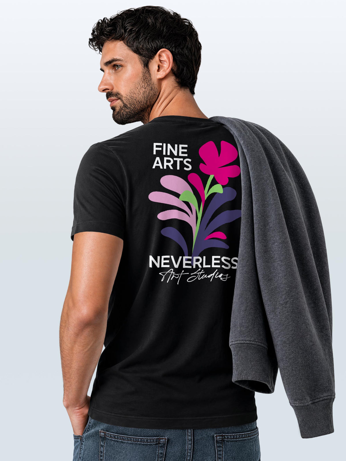 [AI generated] schwarz slim-fit