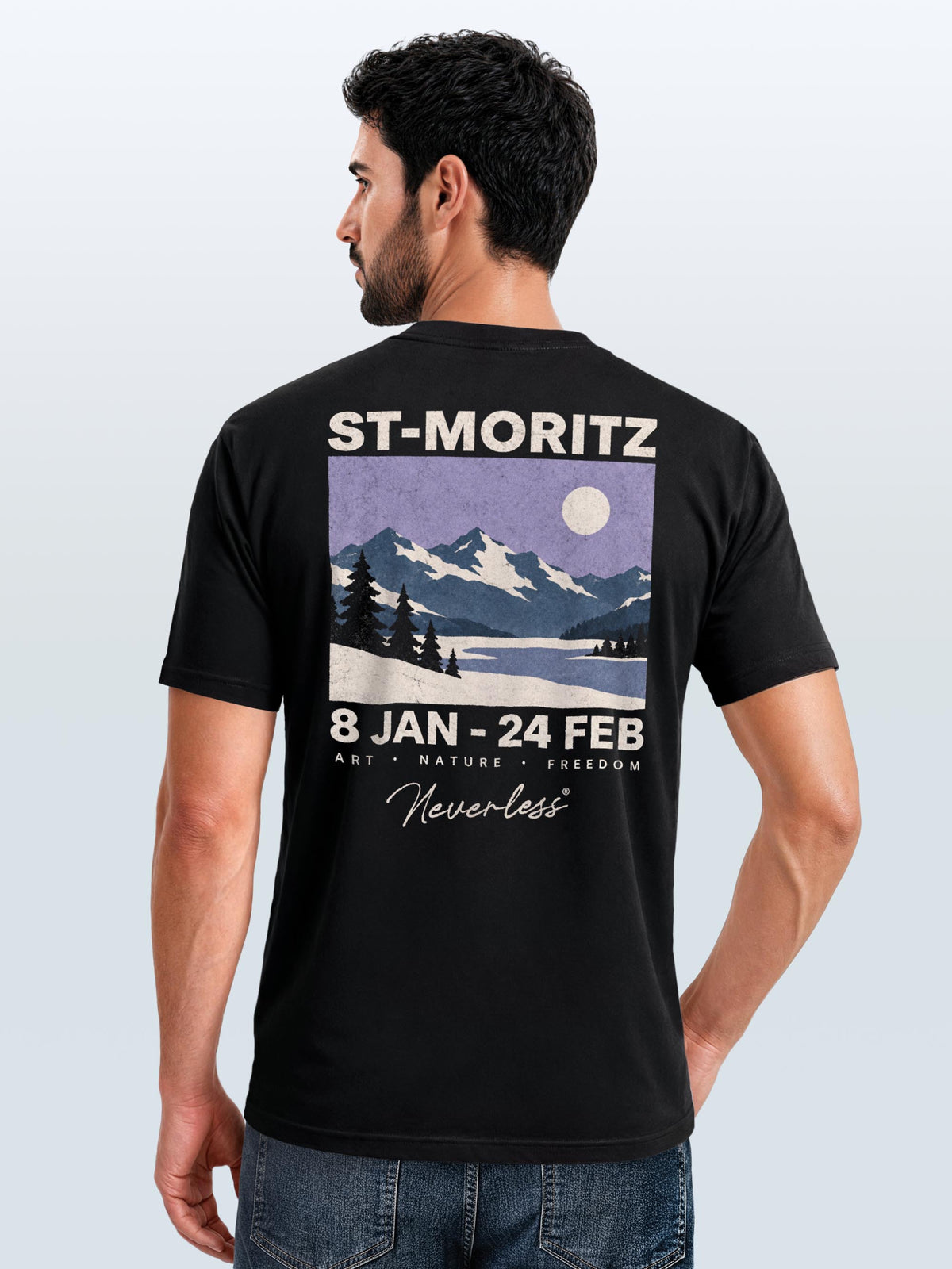 [AI generated] schwarz slim-fit