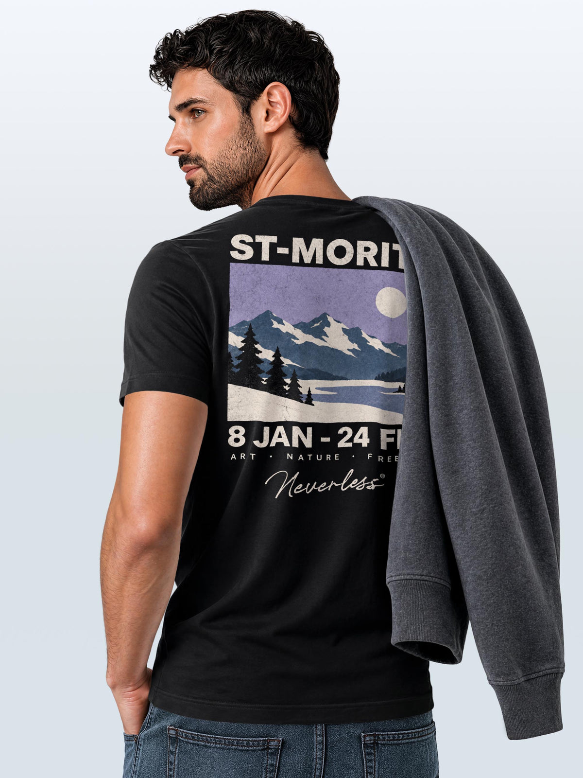 [AI generated] schwarz slim-fit