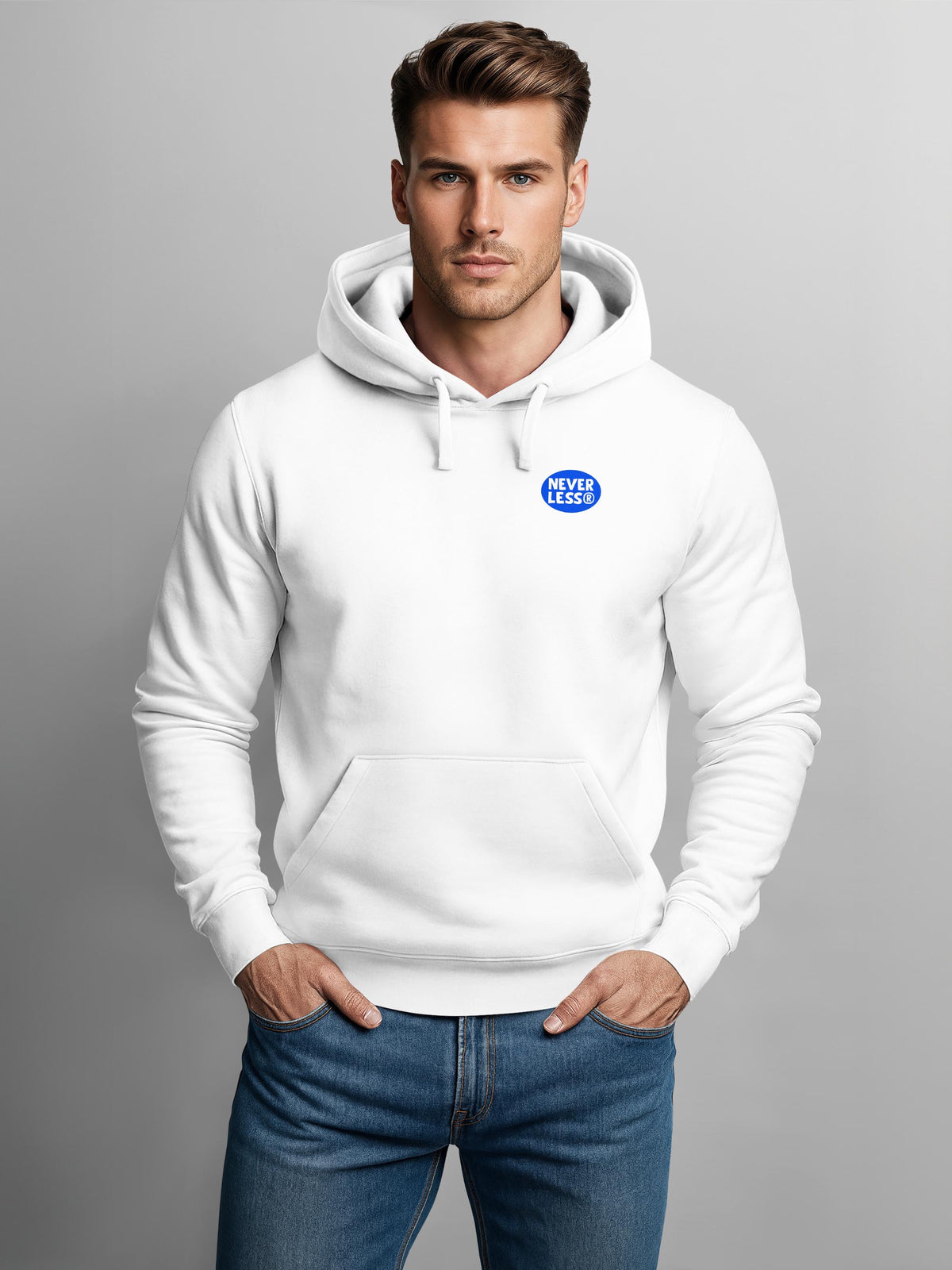 [AI generated] weiß slim-fit