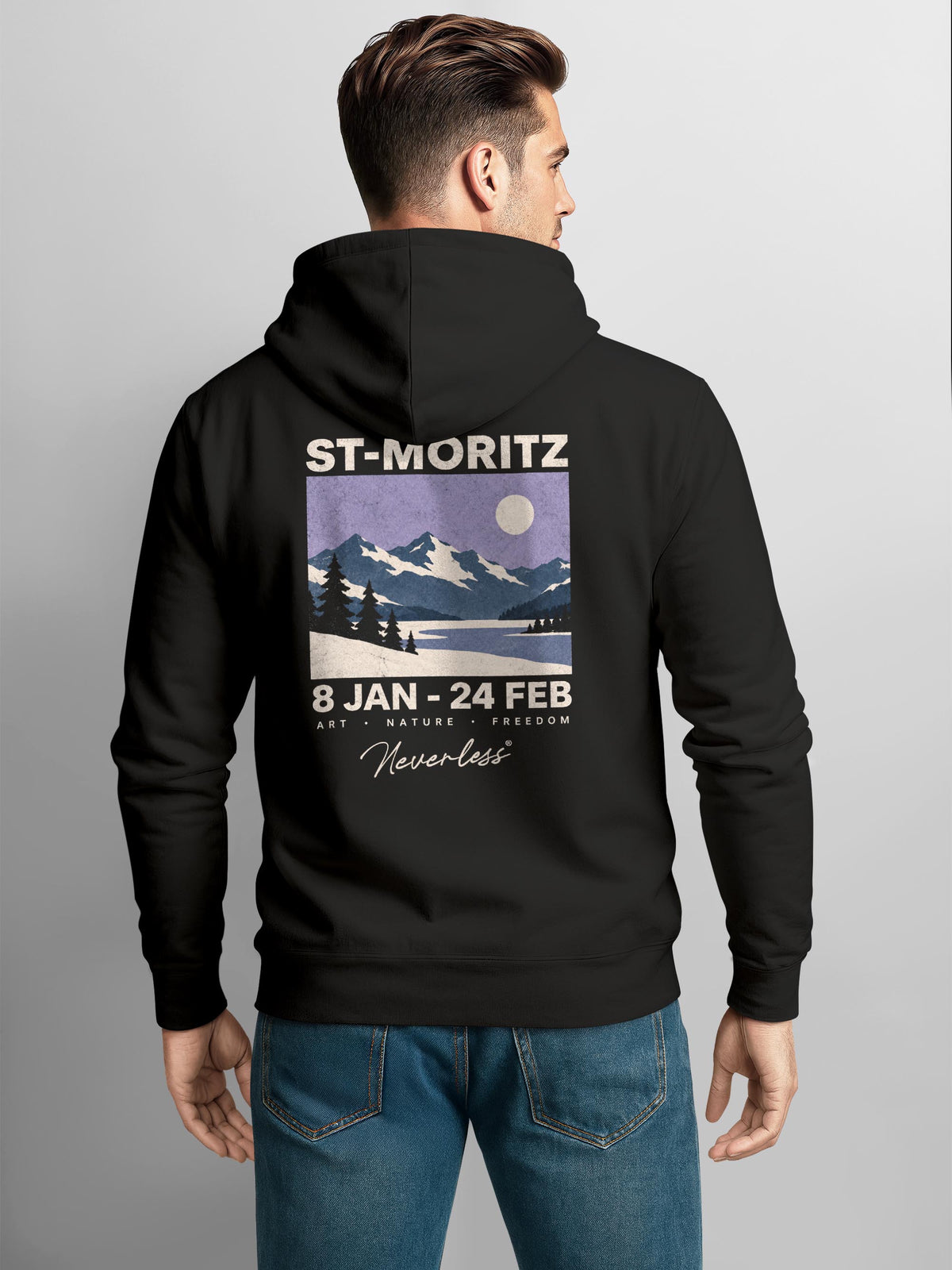 [AI generated] schwarz slim-fit