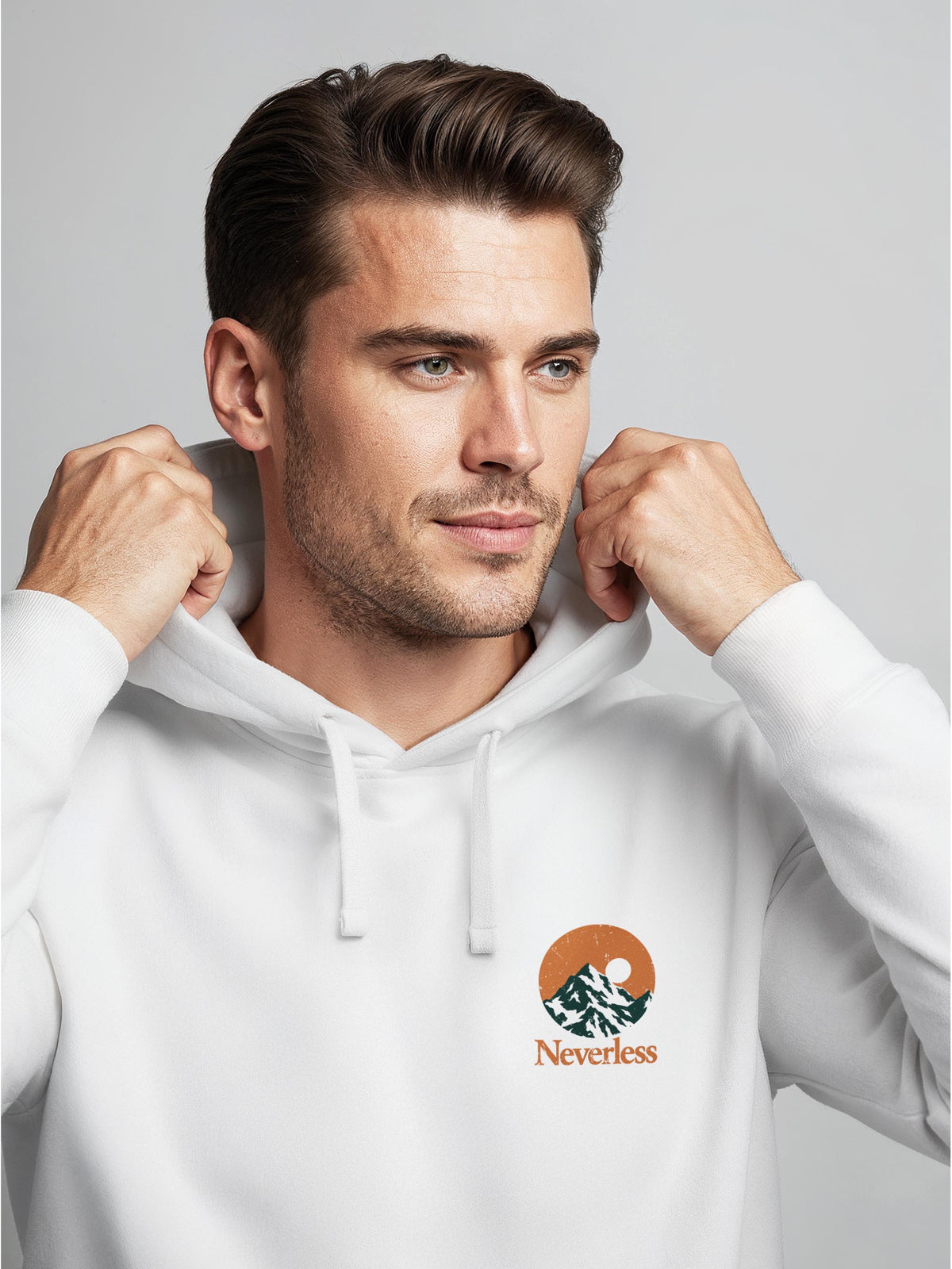 [AI generated] weiß slim-fit