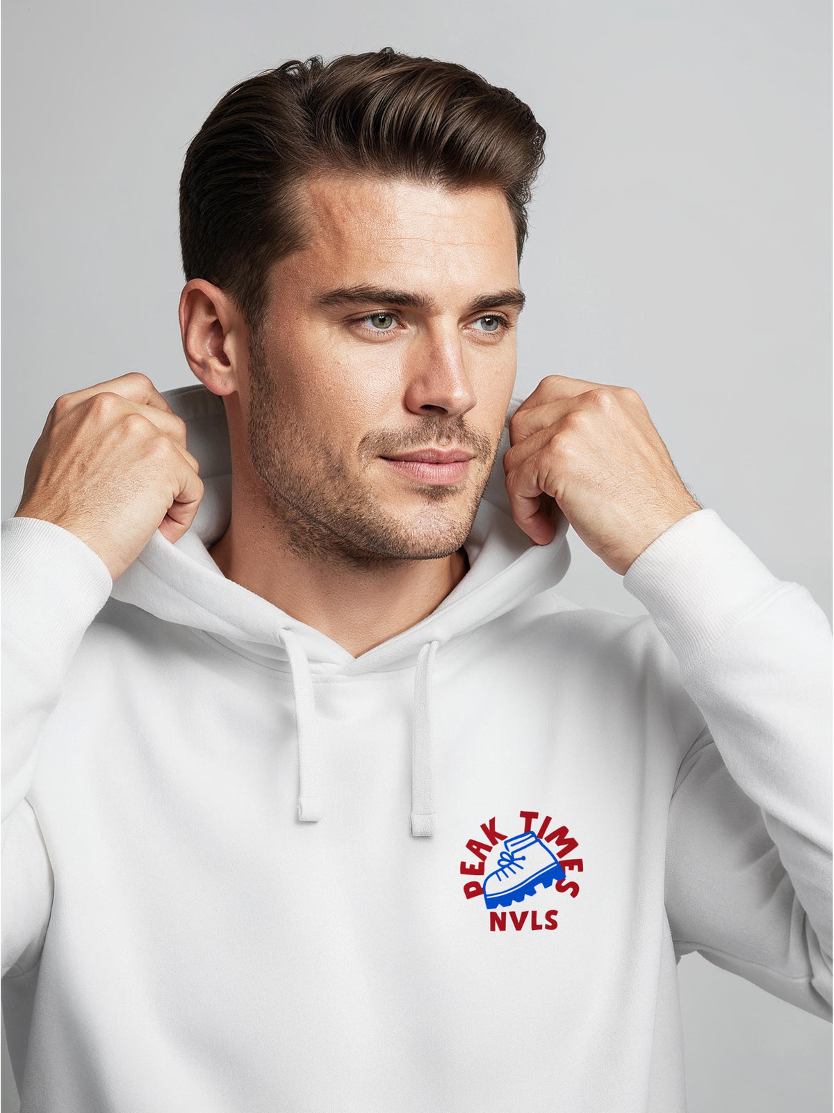 [AI generated] weiß slim-fit