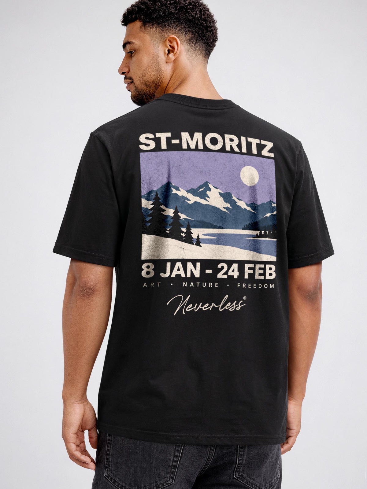 [AI generated] schwarz slim-fit