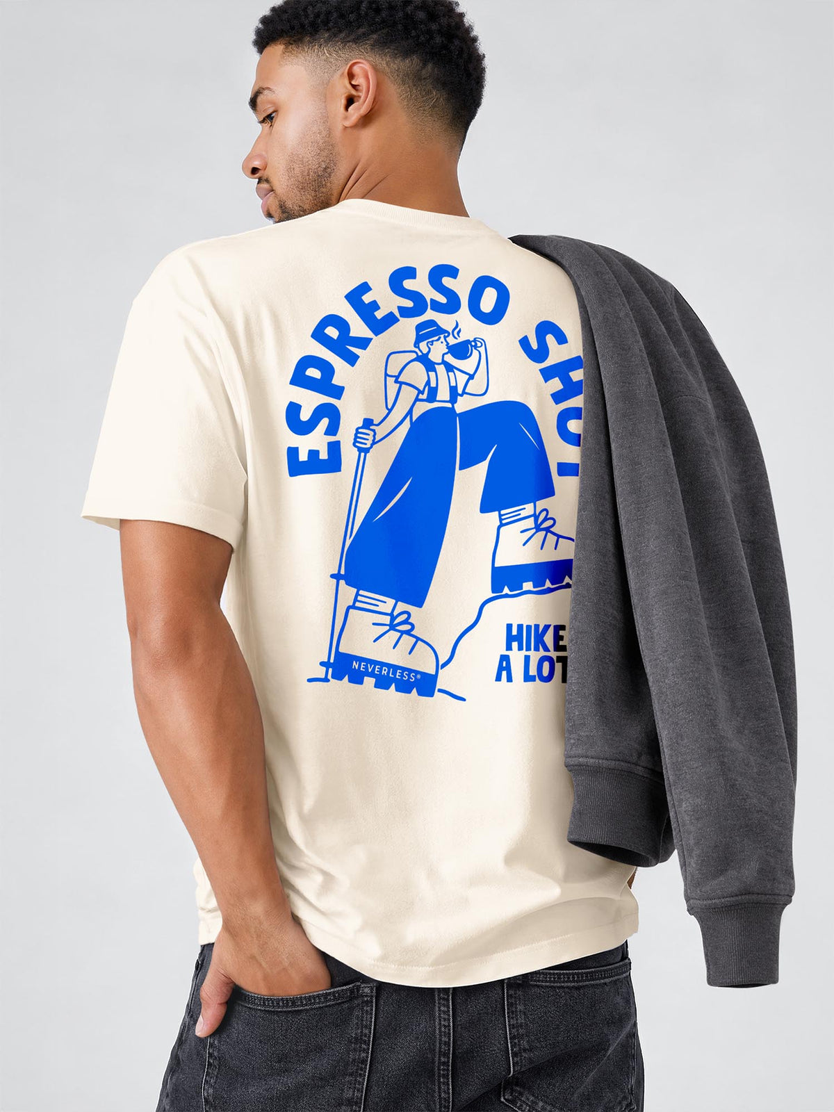 [AI generated] hell-beige relaxed-fit