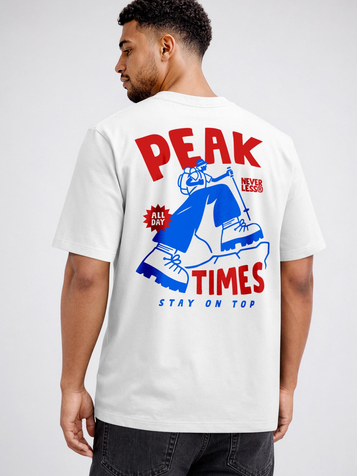 [AI generated] weiß relaxed-fit