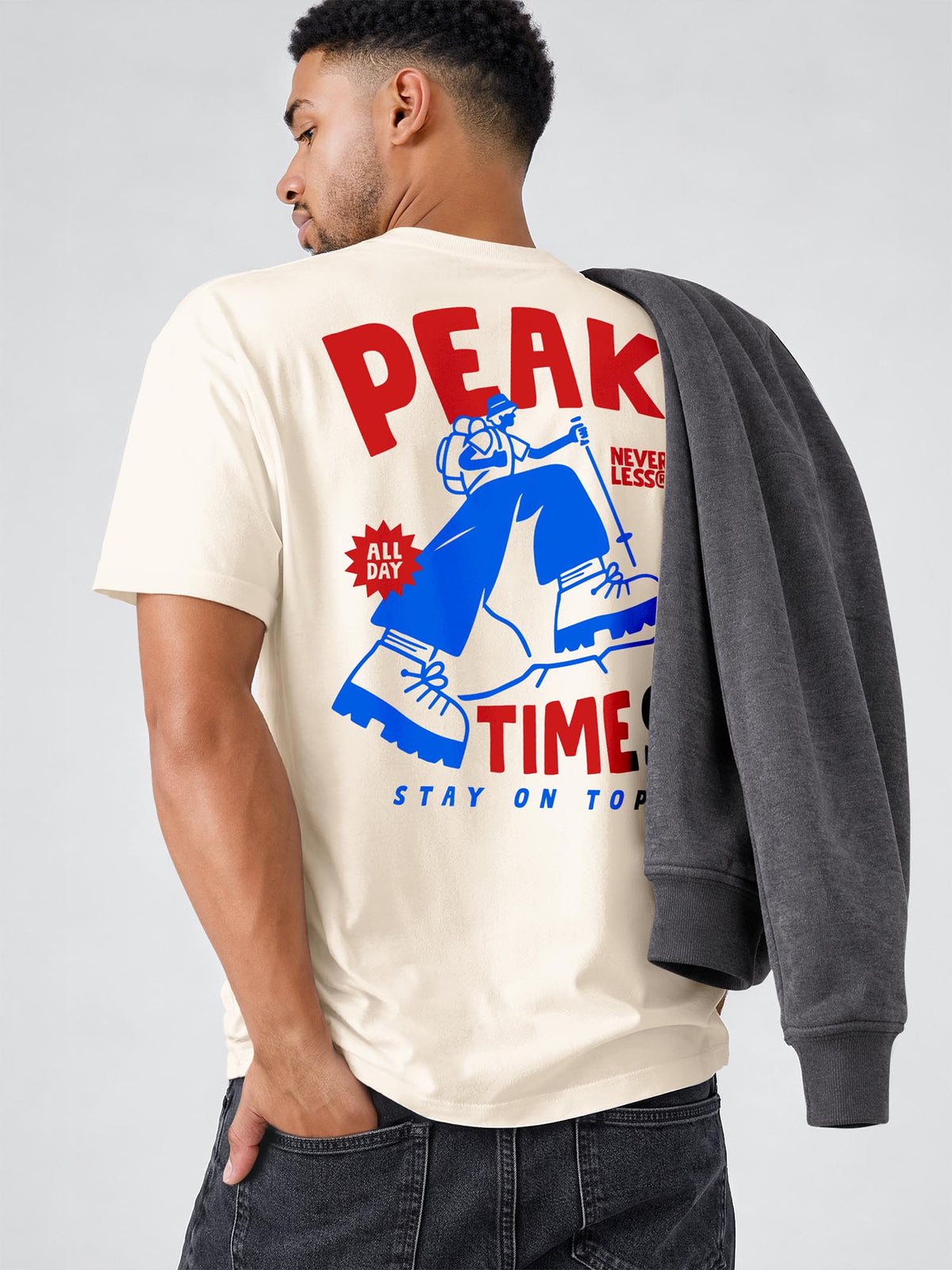 [AI generated] hell-beige relaxed-fit