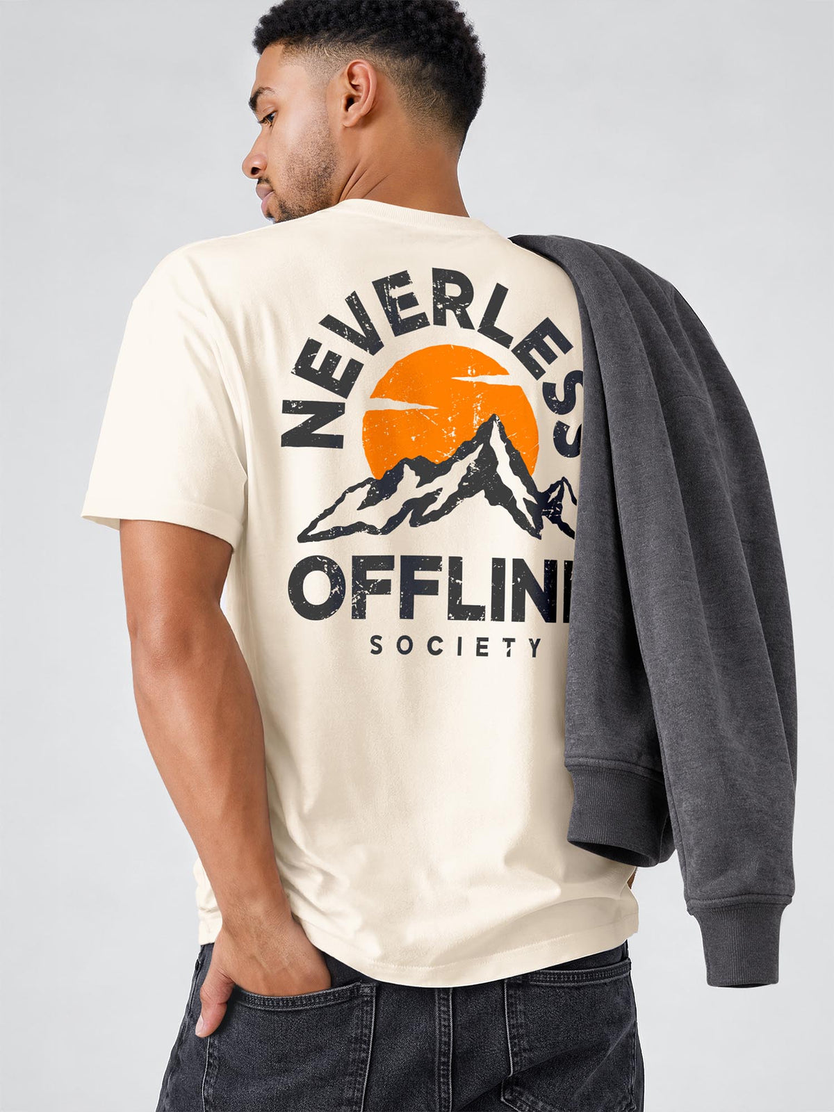 [AI generated] hell-beige relaxed-fit