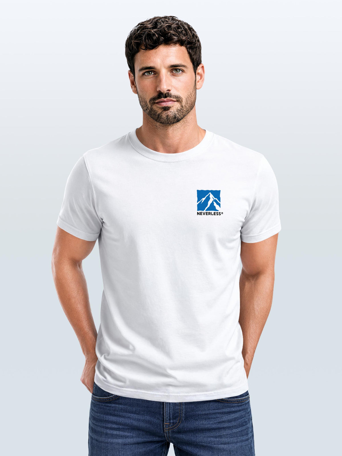 [AI generated] weiß slim fit