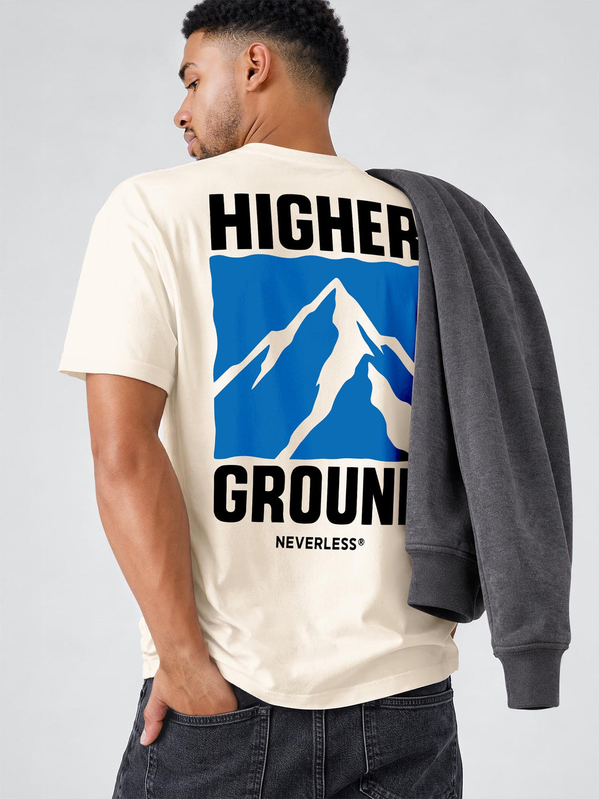 [AI generated] hell-beige relaxed-fit