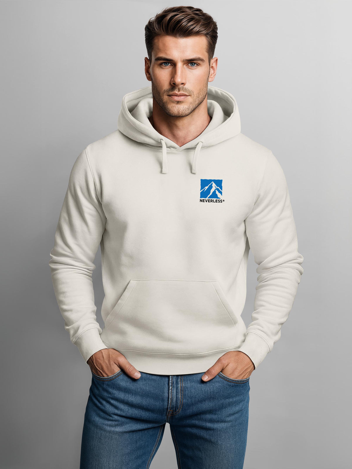 [AI generated] urban grey slim fit